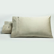 Bianca Pair of 500TC Cotton Sateen Standard Pillowcases Stone