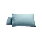 Bianca Pair of Heston Cotton Percale Standard Pillowcases Steel Blue