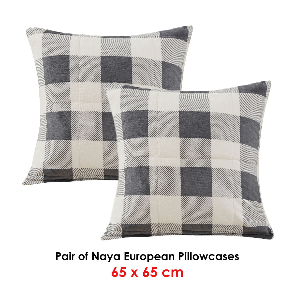 Pair of Naya European Pillowcases
