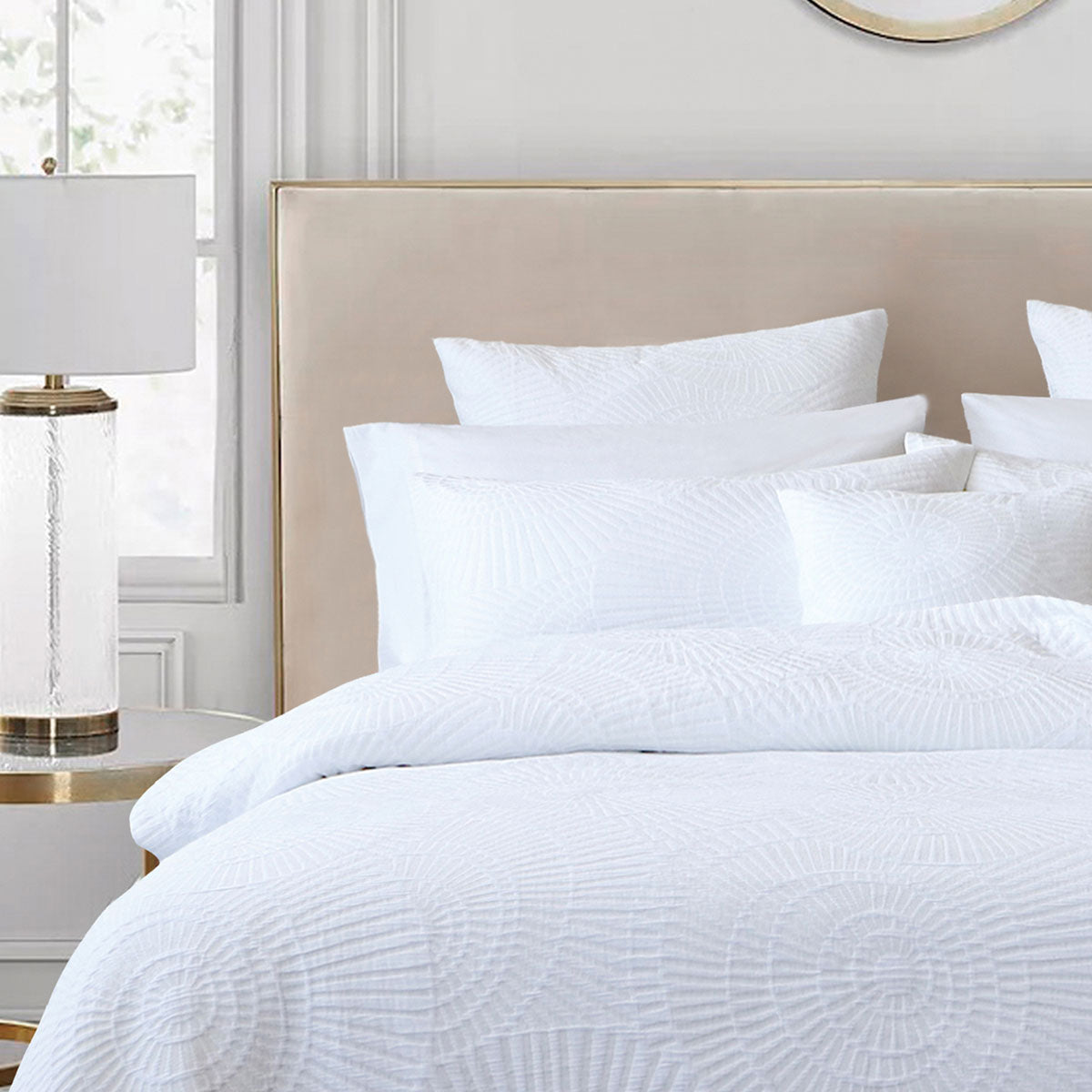 Byron White Quilt Cover Set Queen