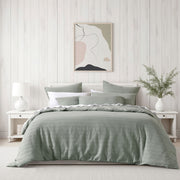 Bianca Kahlani Sage Waffle Quilt Cover Set Single