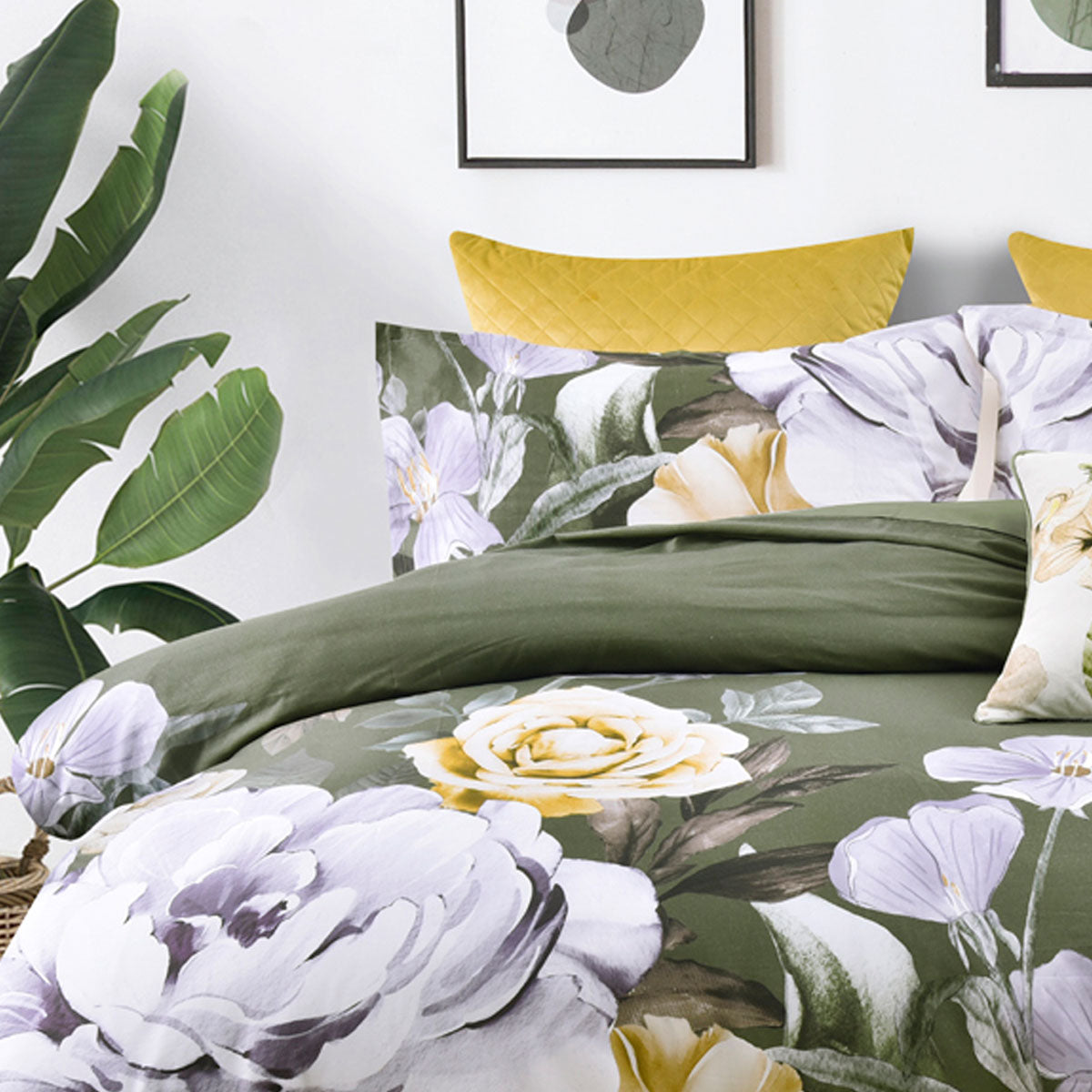 Makayla Cotton Sateen Quilt Cover Set Double