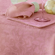 Damask Embossed Tablecloth 180 x 180 cm Blossom Pink