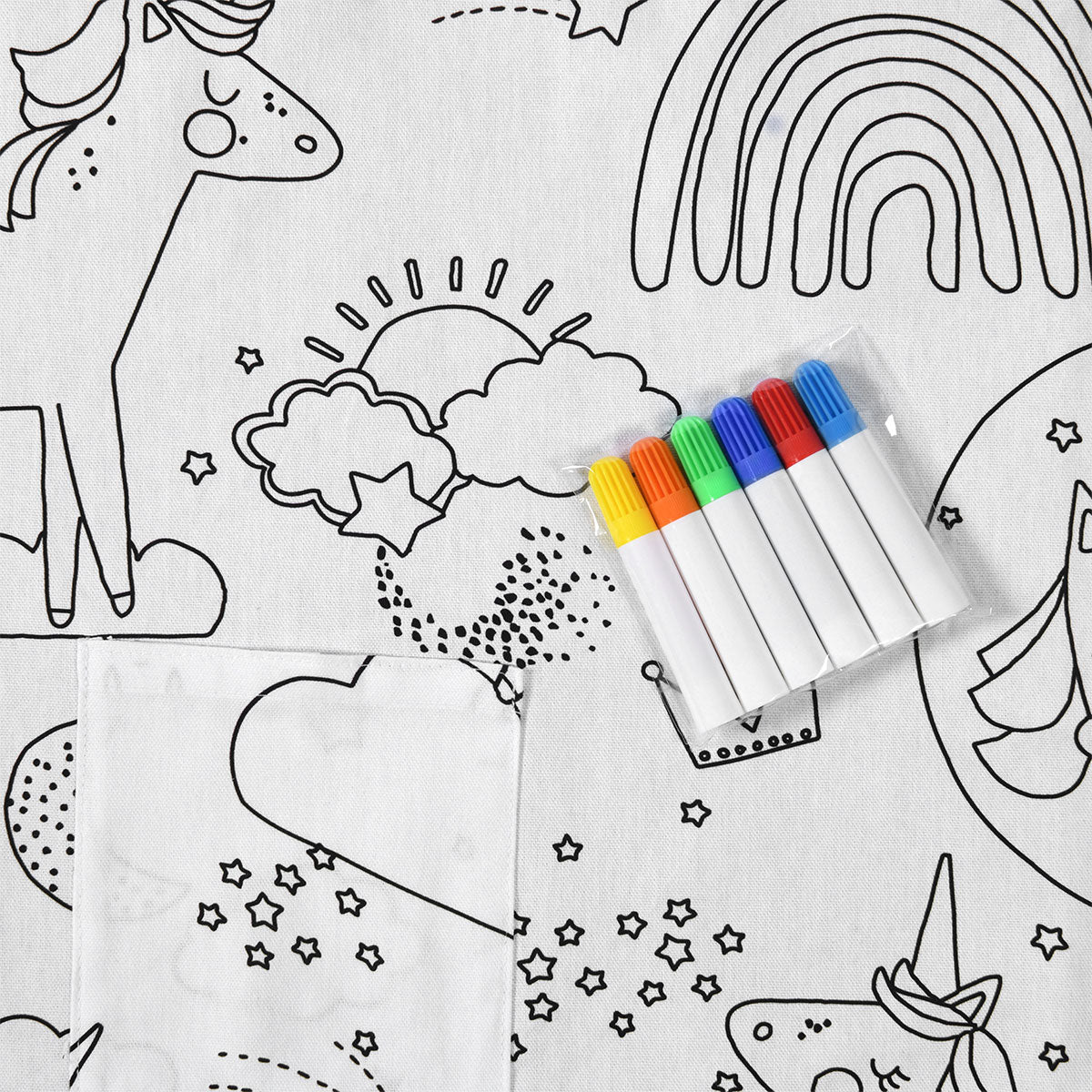 Dream Big Colour Me In Picnic Blanket 125 x 125 cm