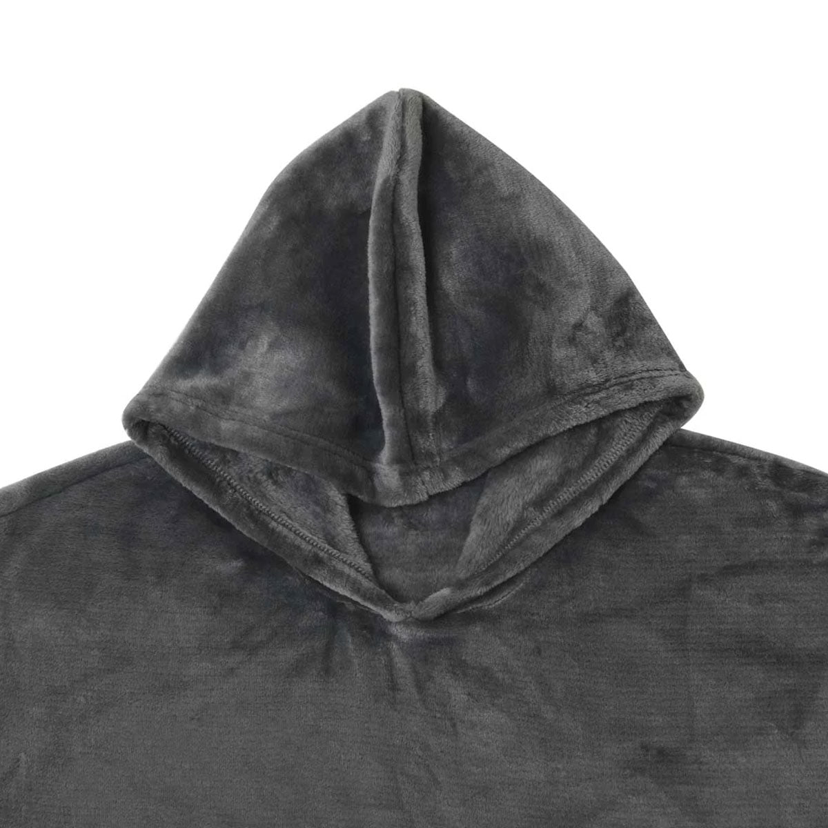 Grey Super Soft Hooded Blanket Small/Medium