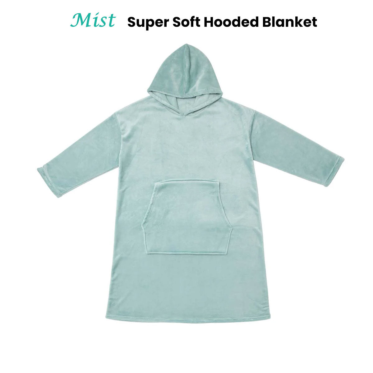 Mist Super Soft Hooded Blanket Extra Large