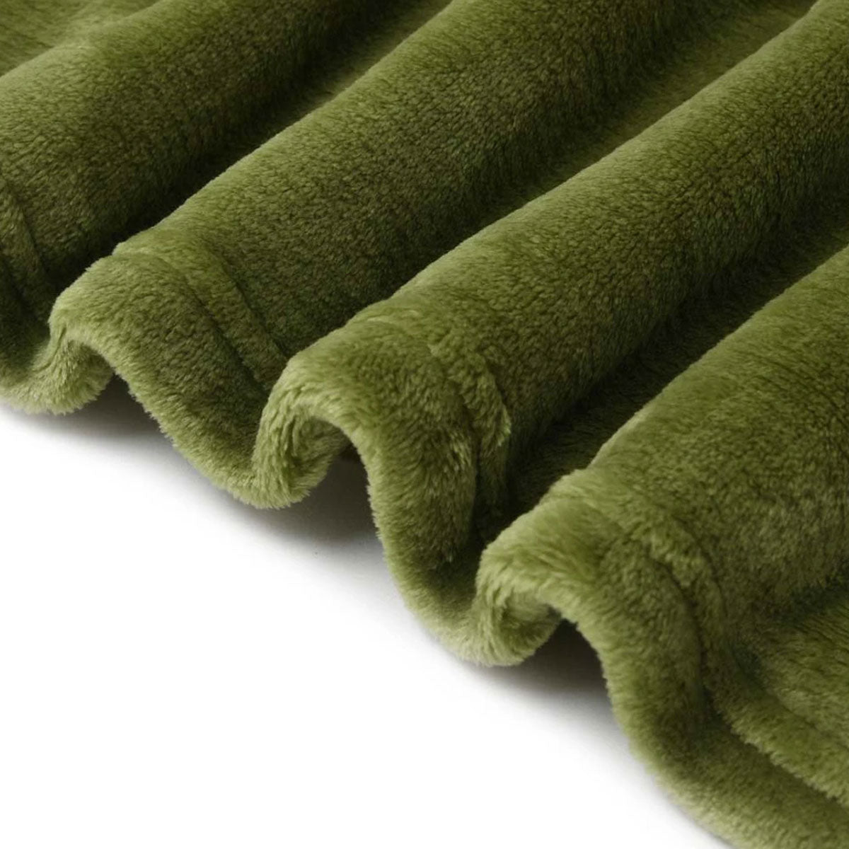 Moss Green Super Soft Hooded Blanket Extra Large