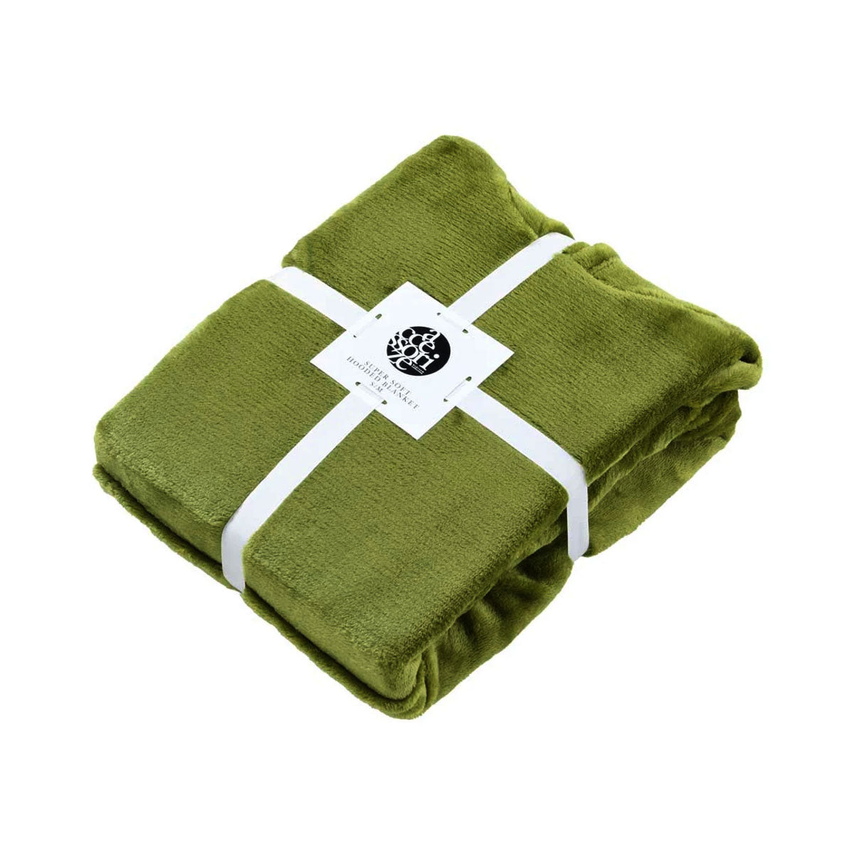 Moss Green Super Soft Hooded Blanket Small/Medium