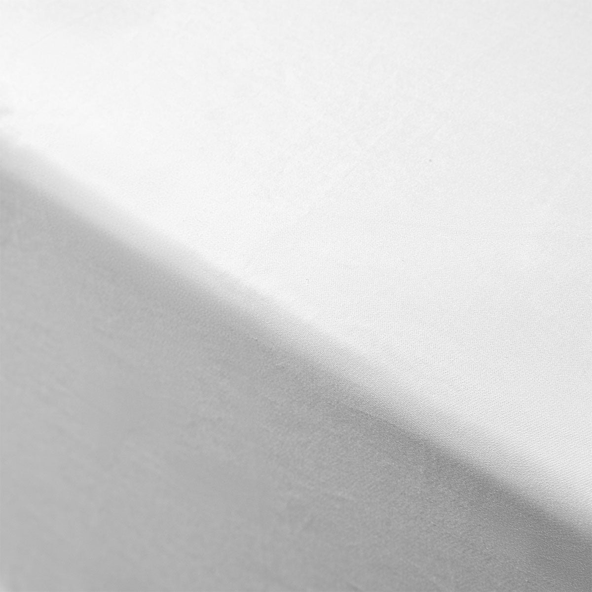400TC White Bamboo Cotton Fitted Sheet 40cm Wall Double