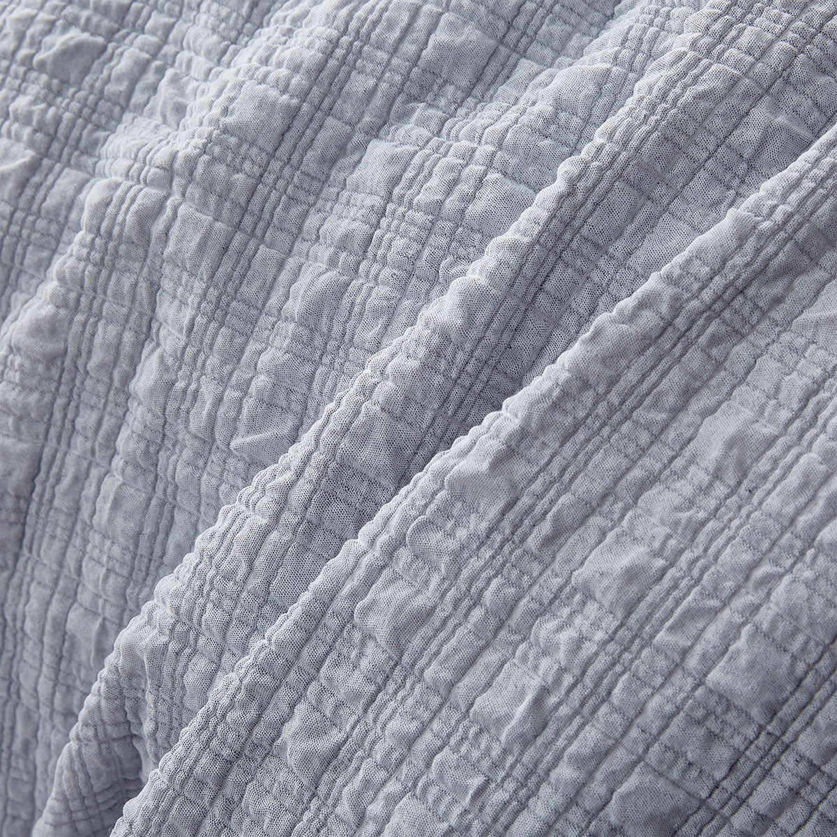 Augusta Grey Ruched Quilt Cover Set Double