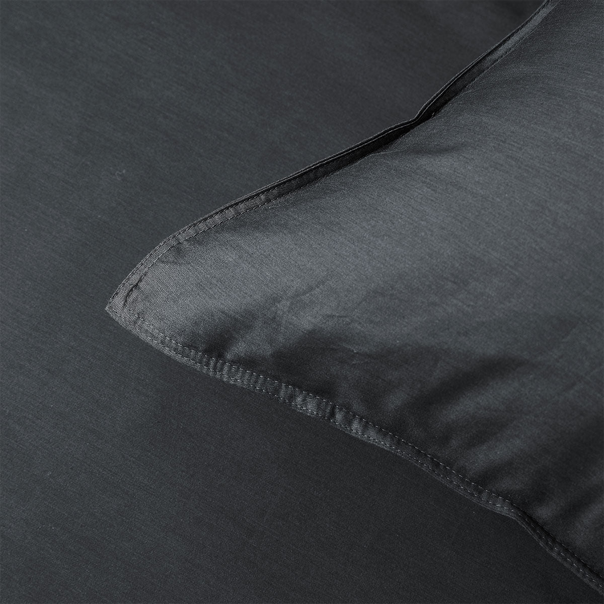 Charcoal 400TC Charcoal Bamboo Cotton Double Stitched Quilt Cover Set King