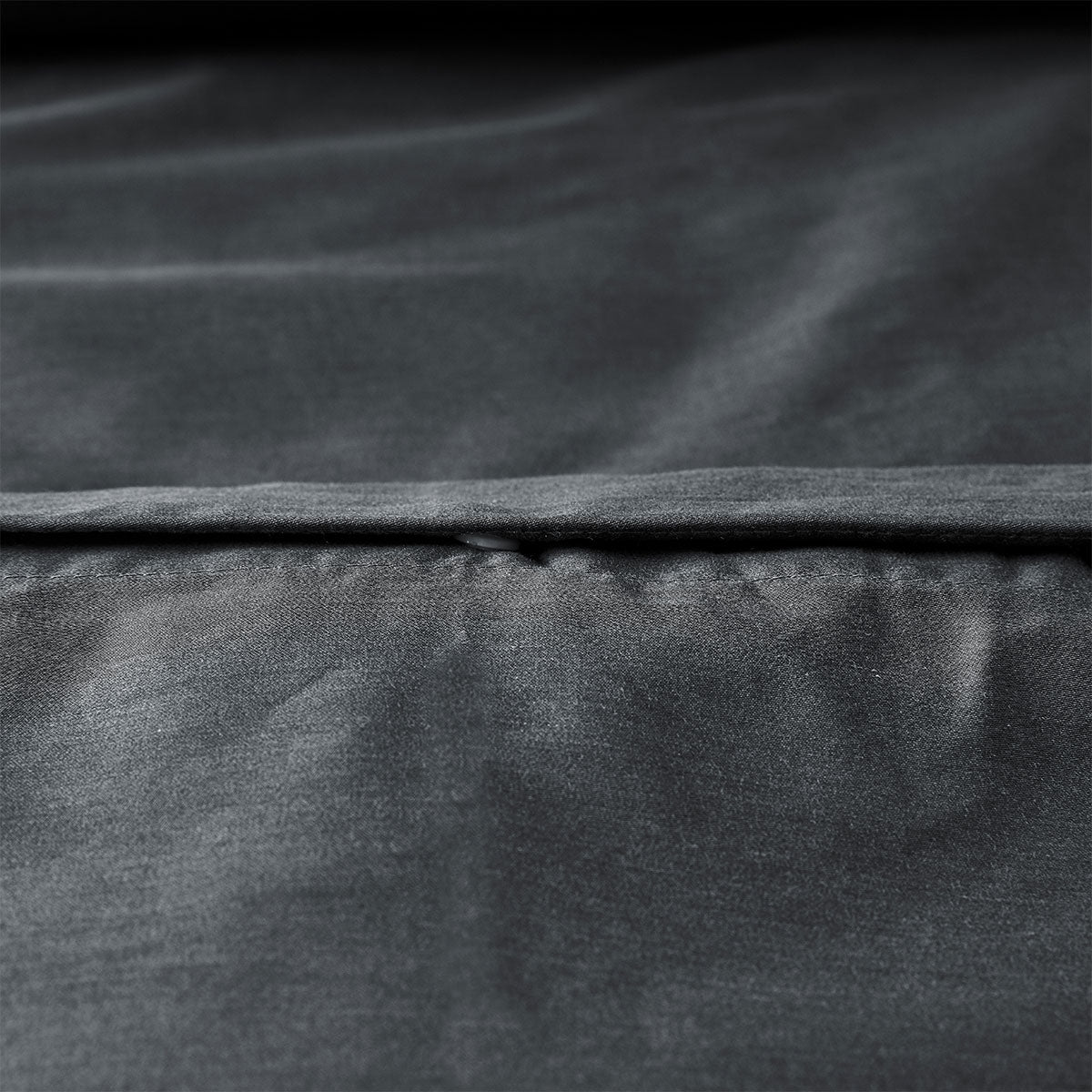 Charcoal 400TC Charcoal Bamboo Cotton Double Stitched Quilt Cover Set Super King