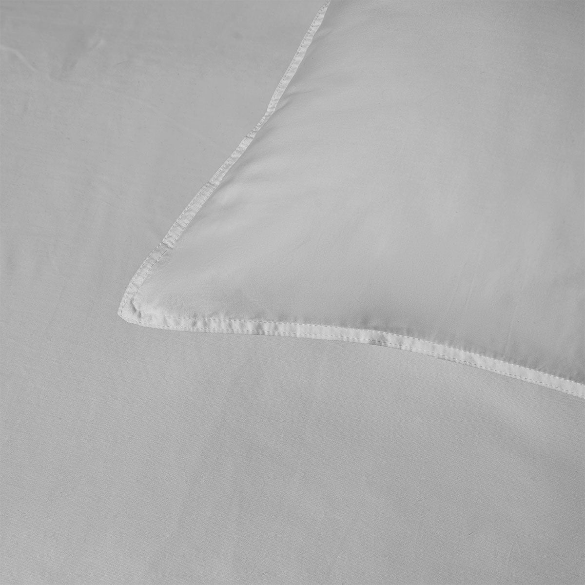 Grey 400TC Grey Bamboo Cotton Double Stitched Quilt Cover Set Super King
