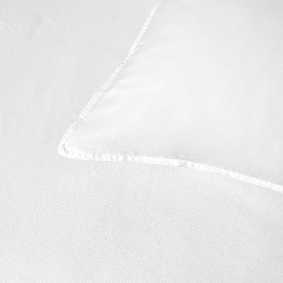 White 400TC White Bamboo Cotton Double Stitched Quilt Cover Set Super King