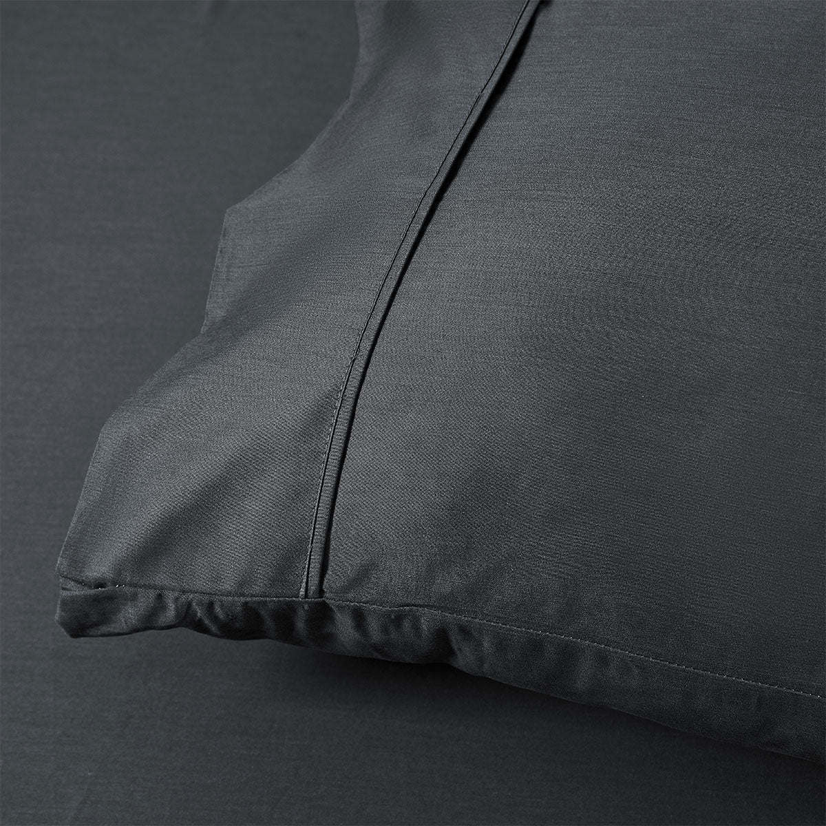 400TC Charcoal Bamboo Cotton Sheet Set 40cm Wall Double