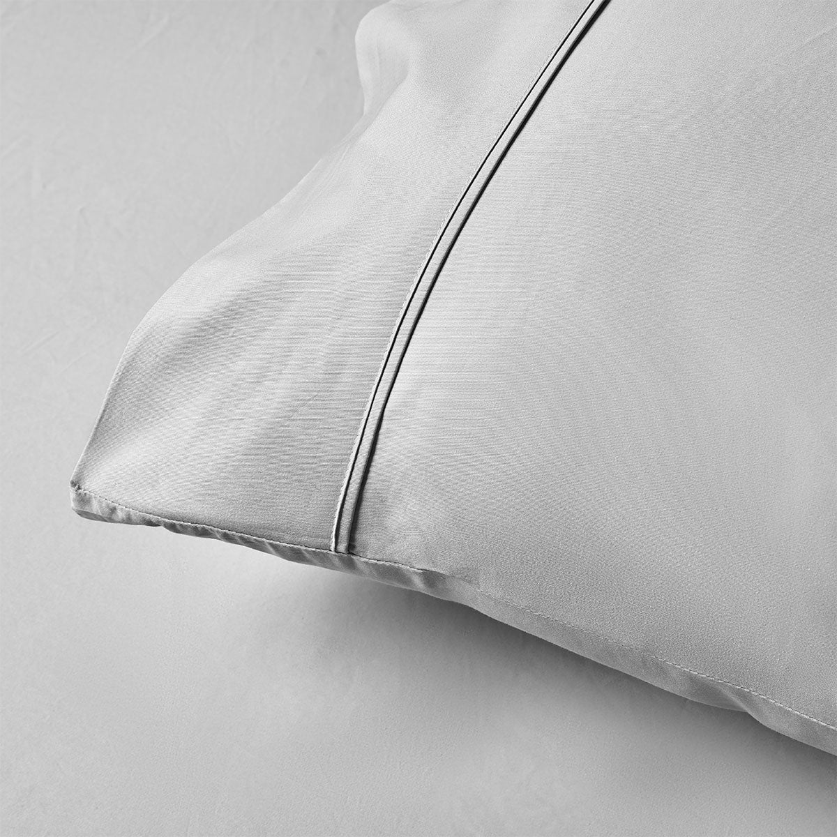 400TC Grey Bamboo Cotton Sheet Set 40cm Wall Double