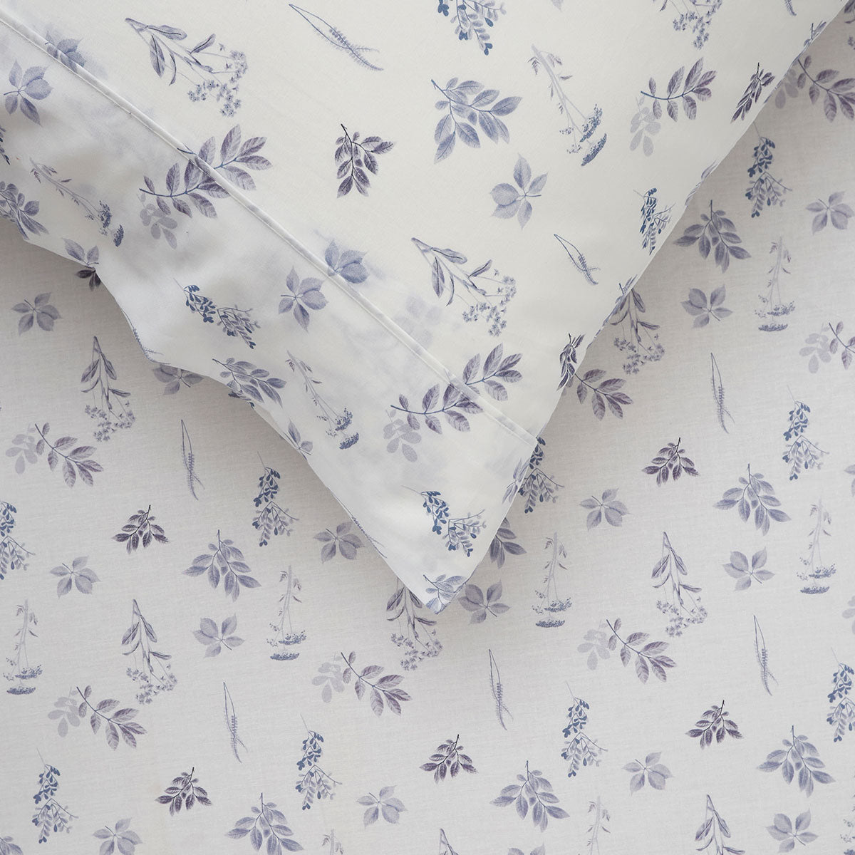 Woodland White Cotton Sheet Set King Single