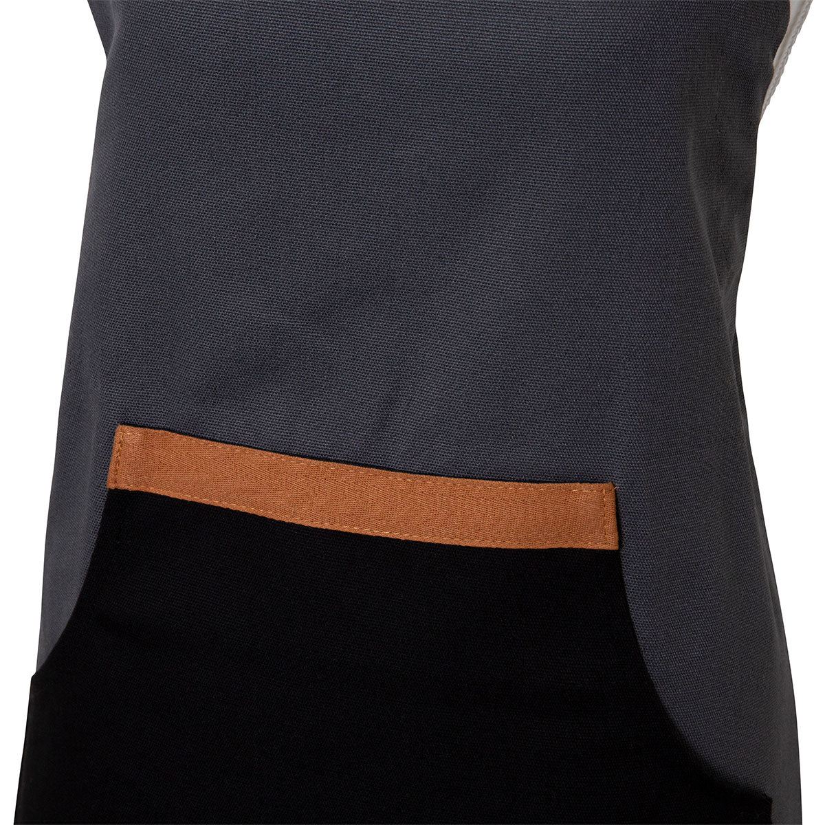 Selby Cotton Apron 83 x 68 cm Charcoal & Black