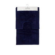 J.Elliot Home Home 2000GSM 2 Pce Dawson 100% Cotton Bath Mat Set Navy