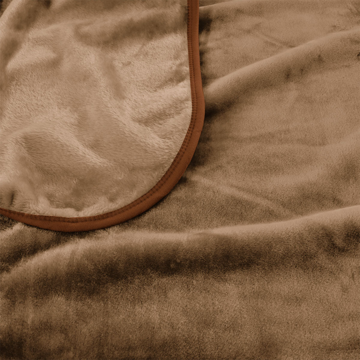800GSM Luxury Winter Thick Mink Blanket Pecan Queen