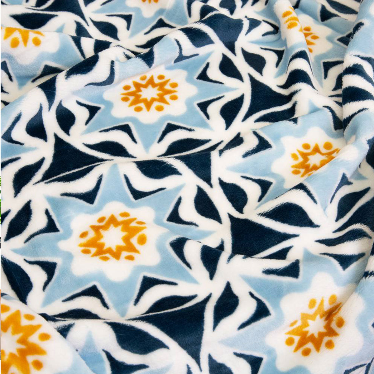 Oriana Blanket 240x260cm Blue Multi