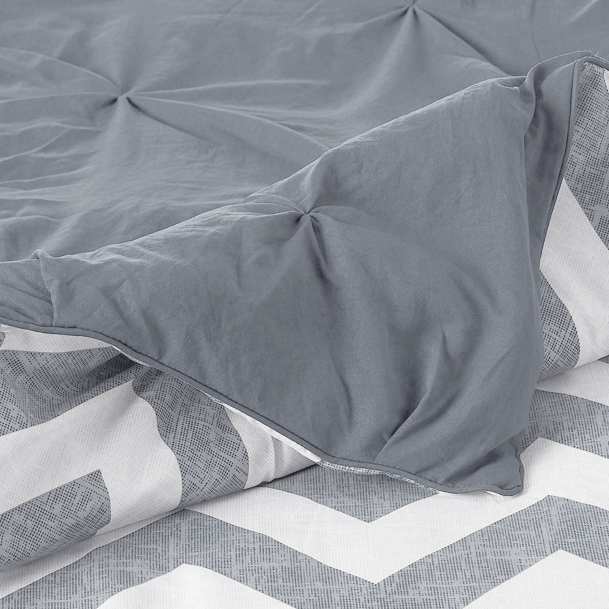 6 Pcs Ella Grey Comforter Set Single