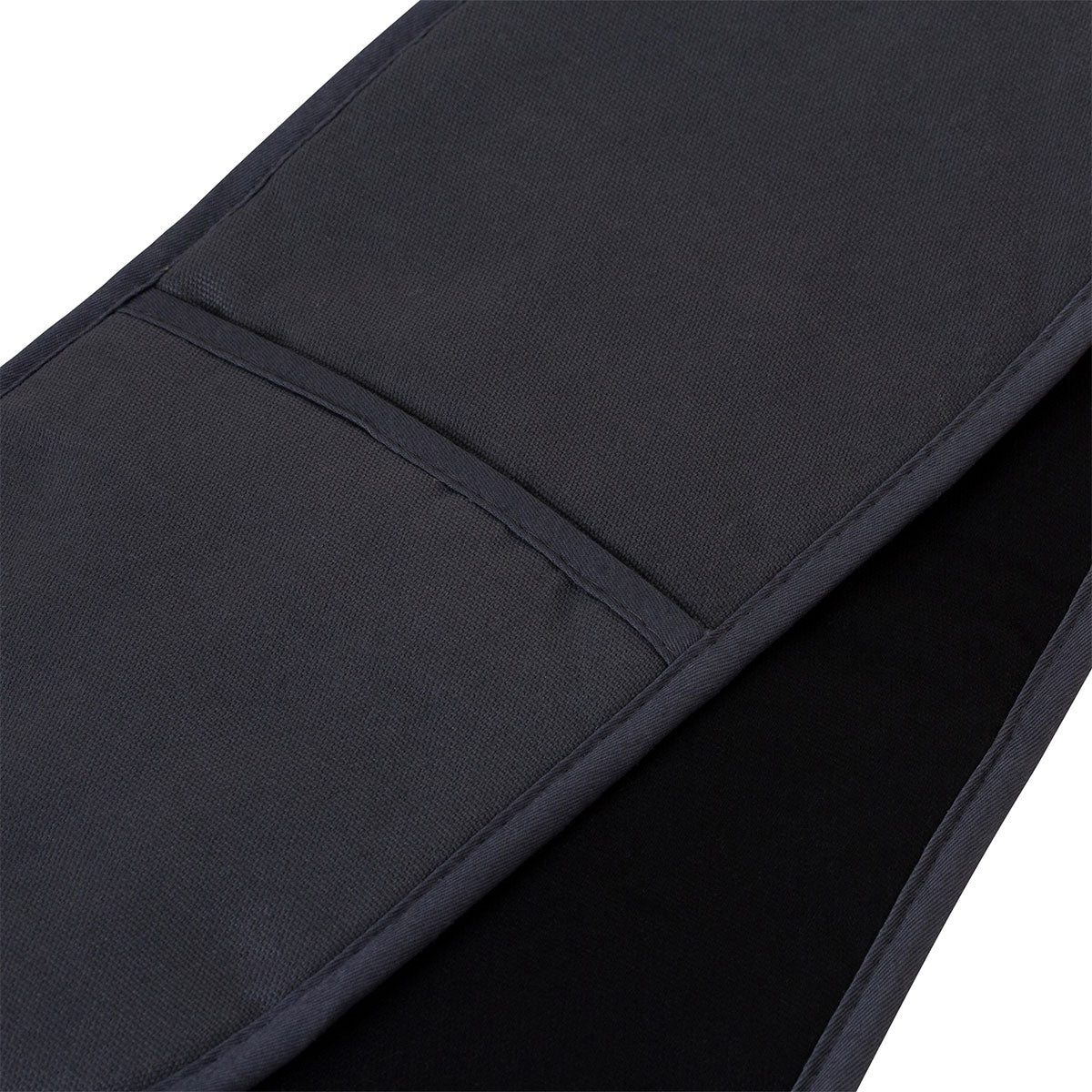 Selby Cotton Double Oven Mitt Glove 17 x 82 cm Charcoal & Black