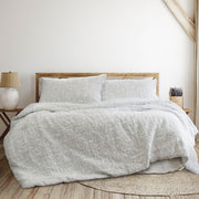 Ardor Norfolk White 3 Pcs Embossed Comforter Set Queen/King