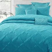 Ramesses Aqua 7- Piece Air Cloud Bamboo Blend Matelasse Comfort Set King