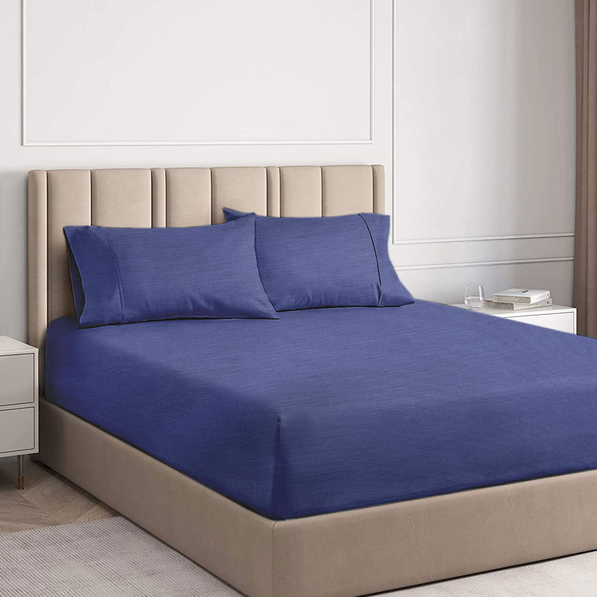 Ramesses Royal Blue 2000TC Cooling Bamboo Combo Set King