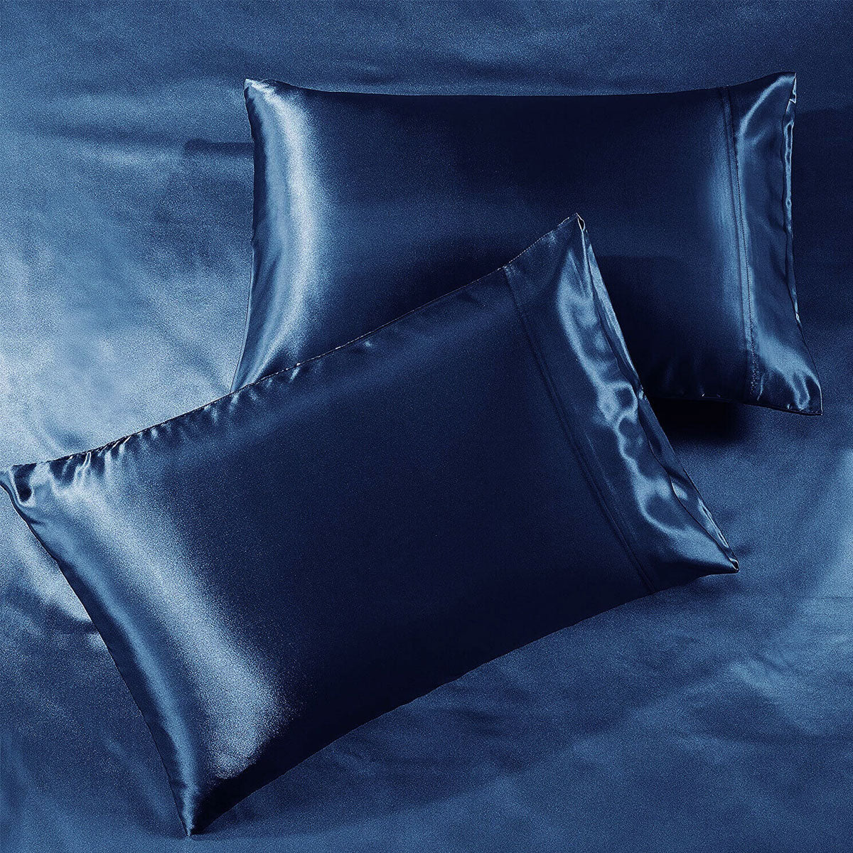 Casablanca Satin Fitted Sheet Combo Set Navy Blue King