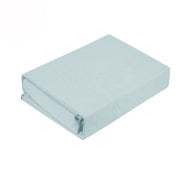 Kingtex 250TC 100% Cotton Percale Sheet Set Ice Blue Single