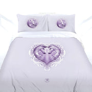 Anne Stokes White Unicorn Quilt Cover Set Double
