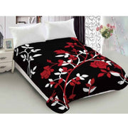Lylac Homewares 800GSM Luxury Reversible Mink Blanket Flore Queen