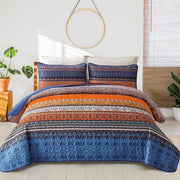 Exquisite Delicate Floral Classic 3 Pc Bedspread & Pillow Cover Set