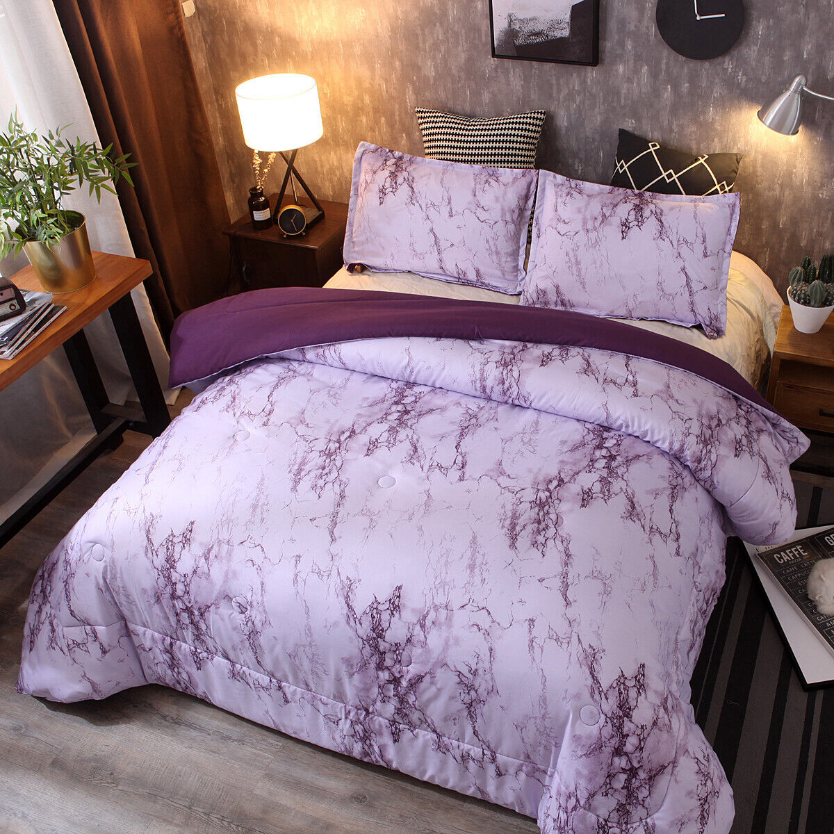 Ethereal Pastel Dreamy Lightweight 3 Pc Comforter & Pillow Cover Set
