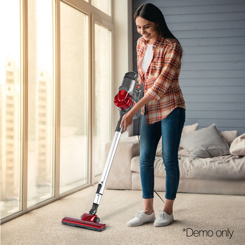 Stick Vacuum Cleaner Handheld Corded 450W Red