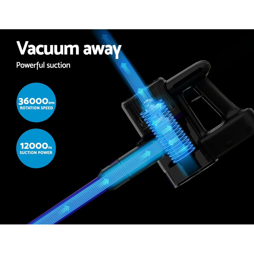 Stick Vacuum Cleaner Bagless Cordless 120W Purple