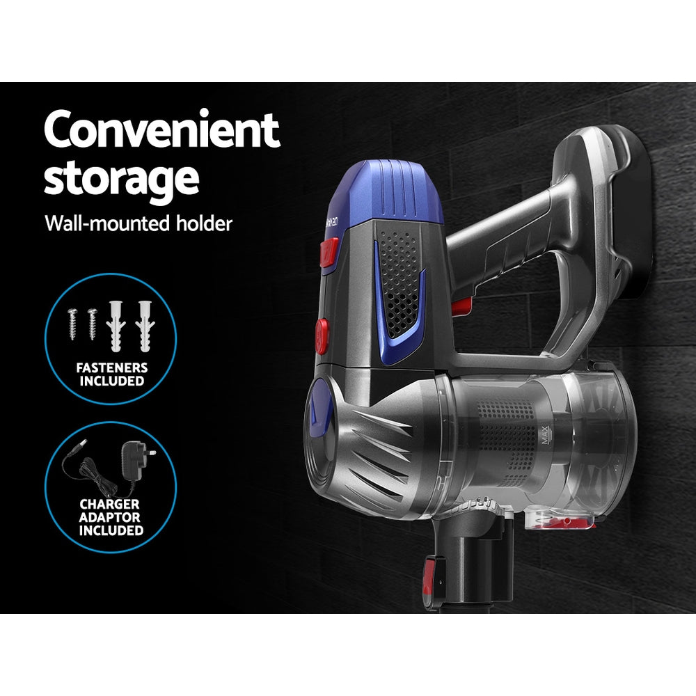 Stick Vacuum Cleaner Bagless Cordless Red 150W