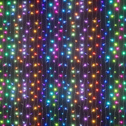 3X6M Christmas Lights Curtain Light 960 LED RGB Remote Jingle Jollys