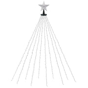 Jingle Jollys 2.5M Christmas Lights Waterfall String Light 300 LED Star Topper