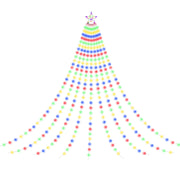 Jingle Jollys 3.8M Christmas Lights Waterfall String Light 340 LED